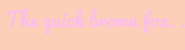 Image with Font Color FCBDED and Background Color FCD0B8
